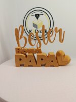Schriftzug "Bester Bonus Papa"