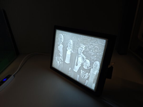 Lithophane Bildplatte
